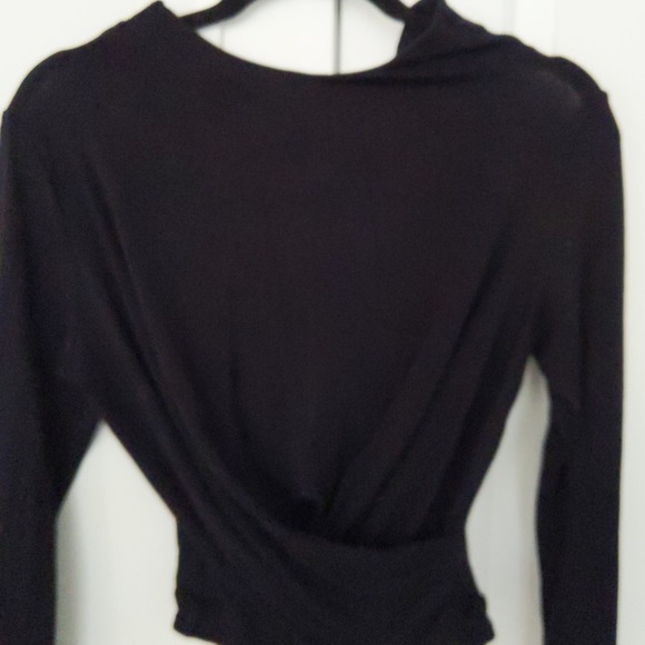 VINCE Black Long sleeve Bodysuit onesie leotard to layer  Small - Picture 9 of 16